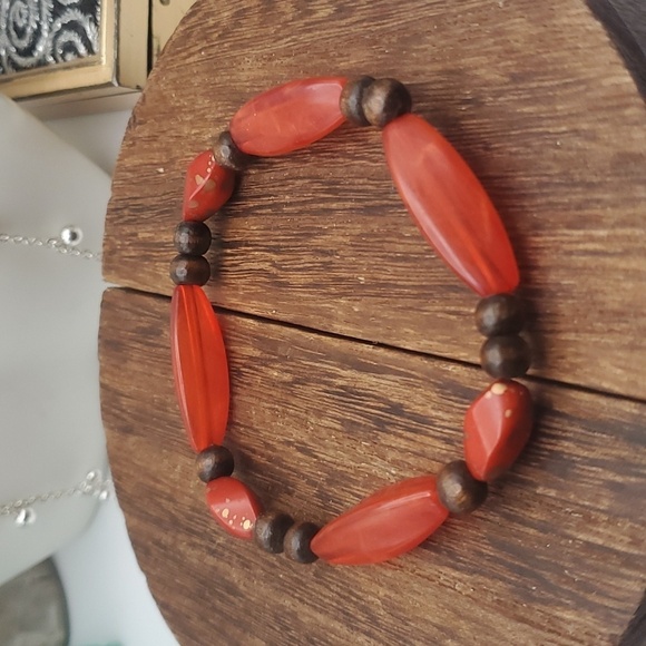 Native statement flute bracelet stretch B0238 - Picture 1 of 4